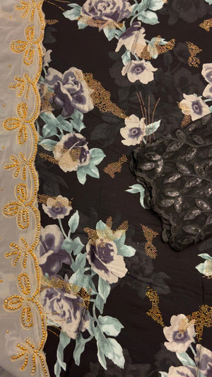 LIMITED EDITION (silk harir) Mint-Grey