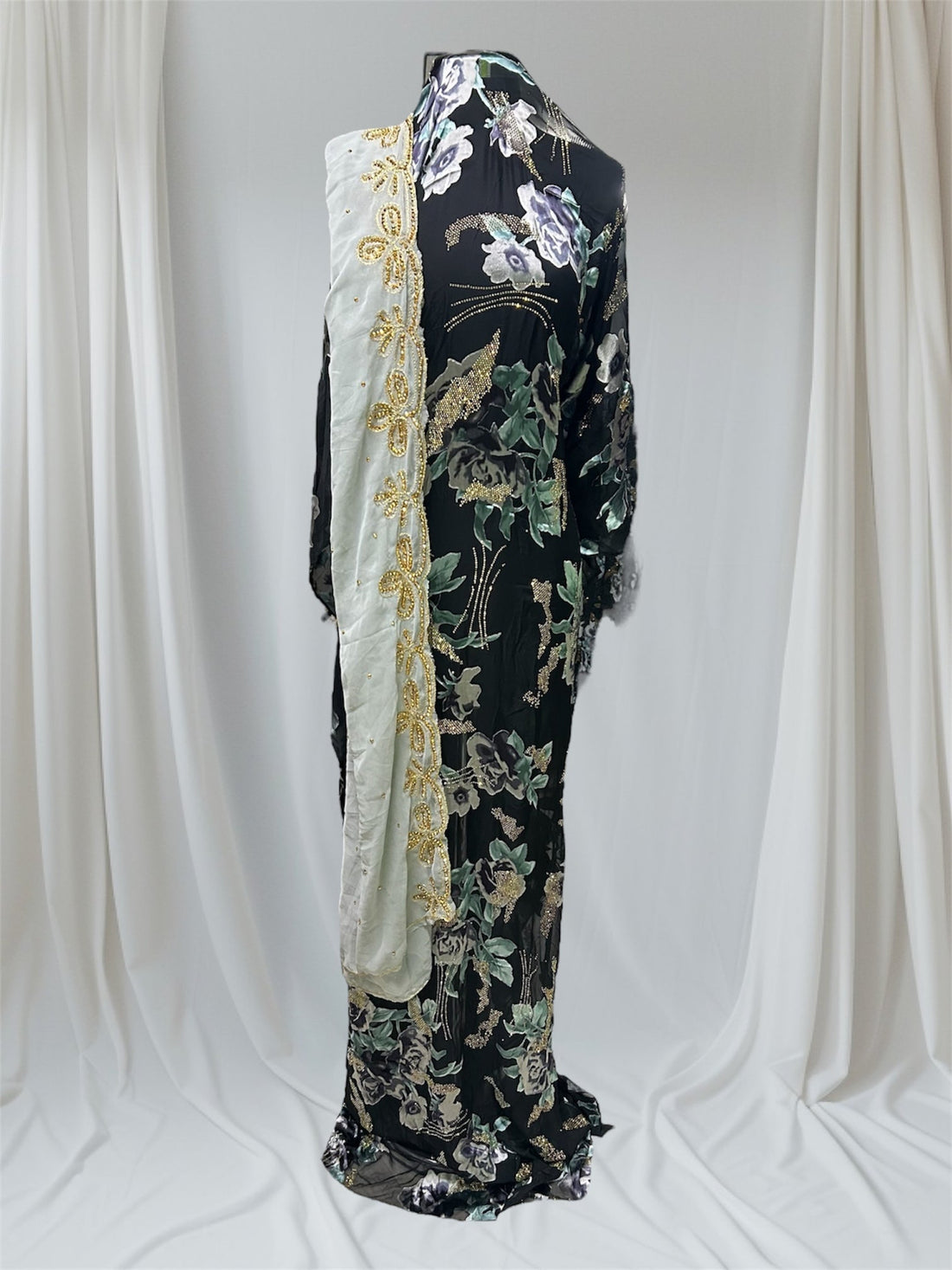 LIMITED EDITION (silk harir) Mint-Grey